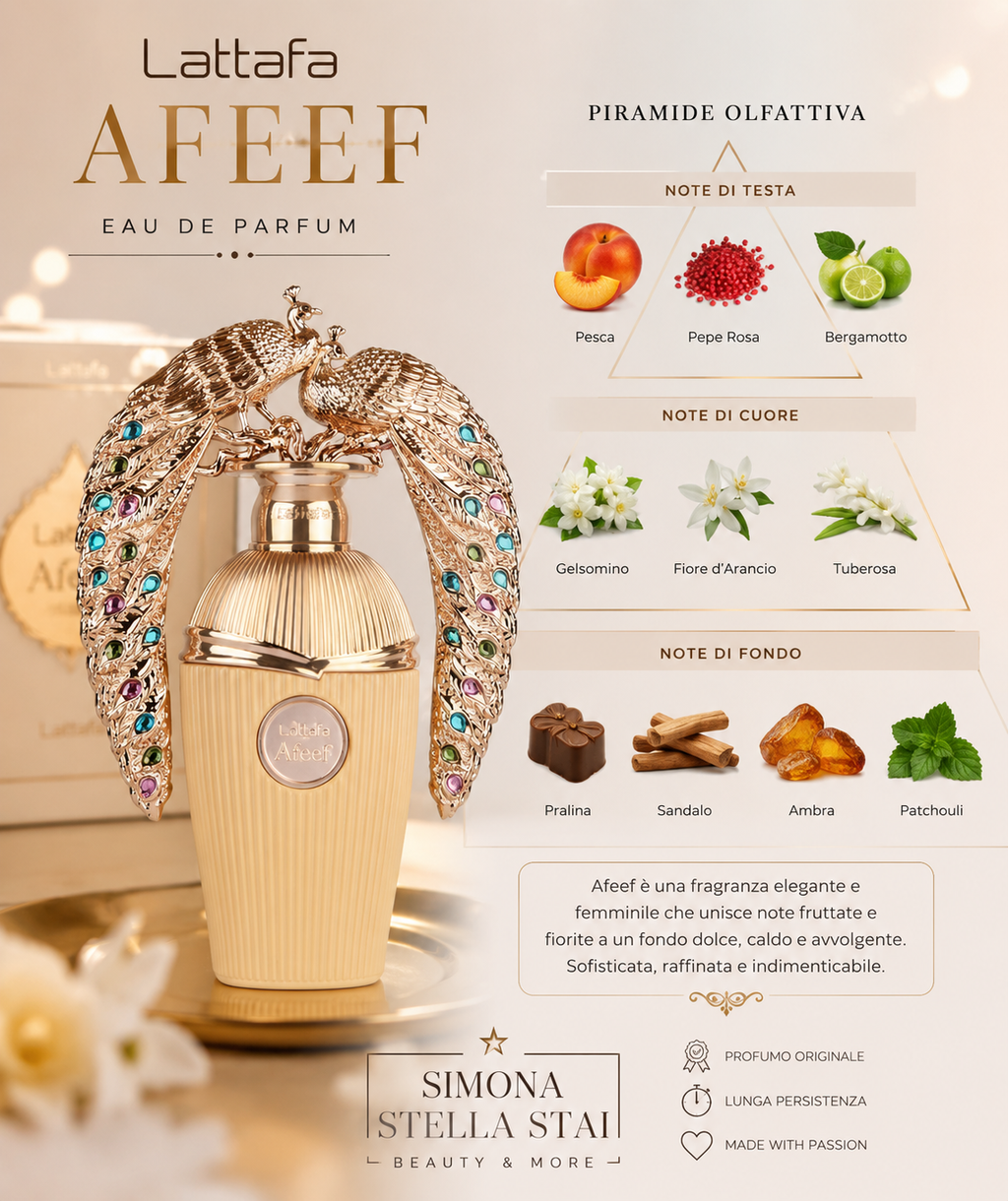 🦚✨ AFEEF – L’ELEGANZA HA UN NUOVO PROFUMO ✨🦚