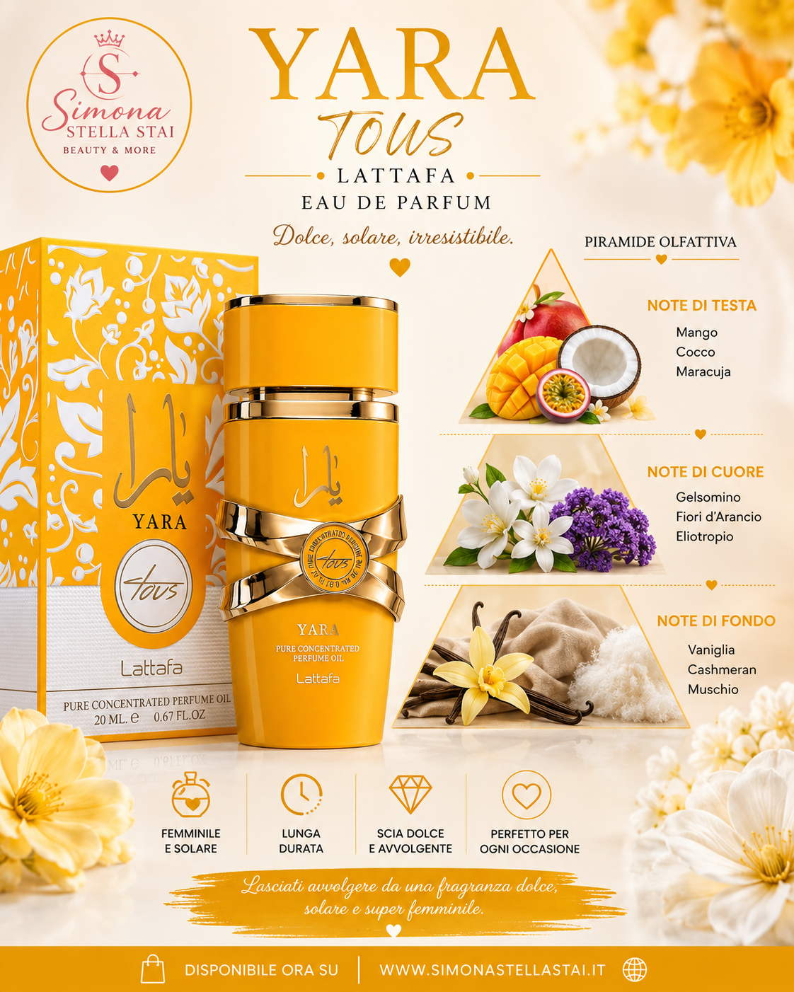 🌞✨ Yara Tous - Lattafa Eau de Parfum ✨🌞